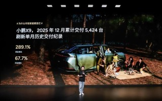小鹏X9上月交付5424台，创12月高端MPV个人用户交付量第一