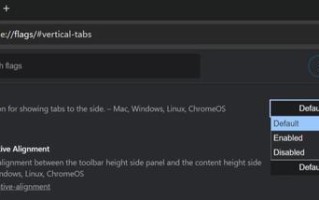 谷歌Chrome浏览器145版本测试垂直标签页，功能待完善