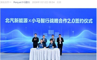 小马智行与北汽新能源合作量产车型突破600辆