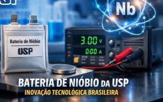 巴西圣保罗大学研发出3伏特可充电铌电池，已进入工业测试阶段