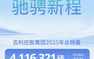 吉利控股集团2025年总销量首次突破400万辆，连续5年增长