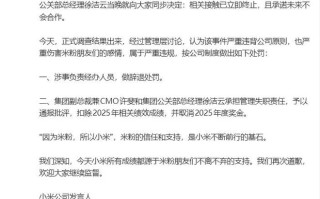 小米公布团队接触相关KOL事件正式调查结果