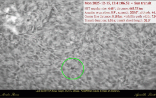 天文摄影师拍到哈勃望远镜掠过太阳画面，全程仅1.01秒