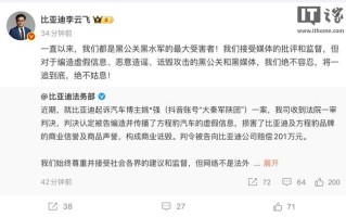 李云飞：一直以来，比亚迪都是黑公关、黑水军的最大受害者