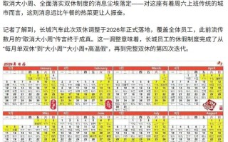消息称长城汽车取消大小周，全面落实双休
