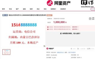 尾号8888888手机号100万元起拍，因无人出价流拍